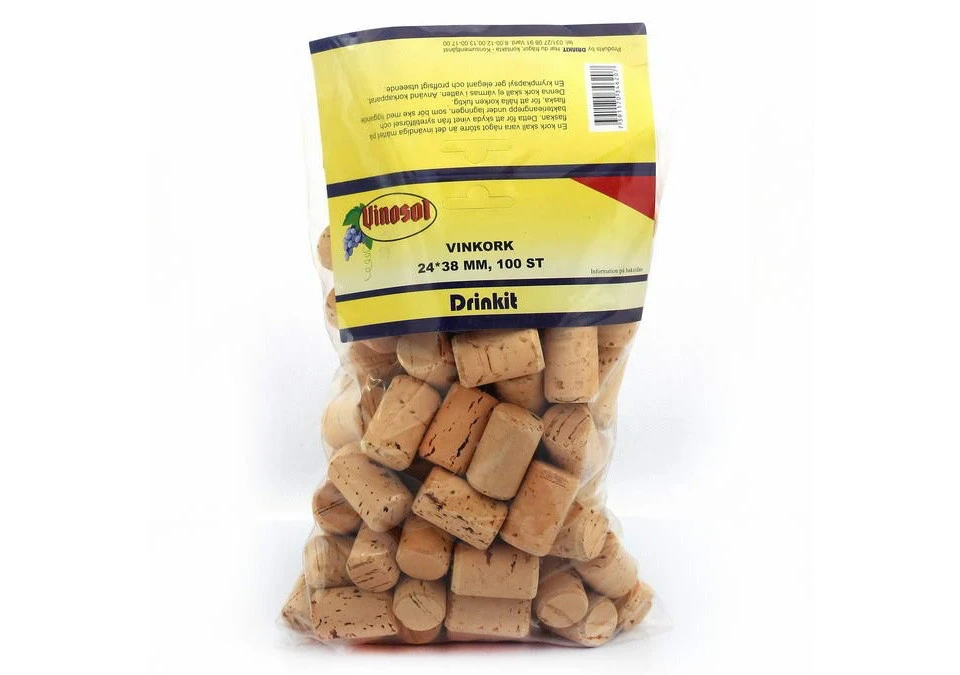 Vinosol Wine Corks 24x38mm 100-pack