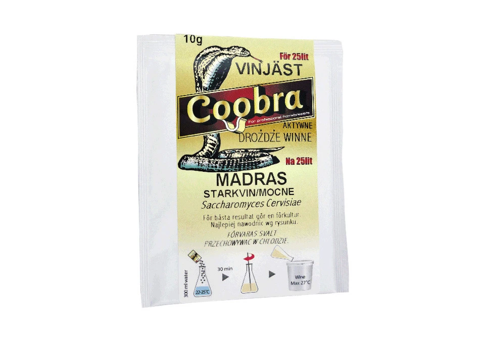 Coobra Wine Yeast Madeira 10g 25L