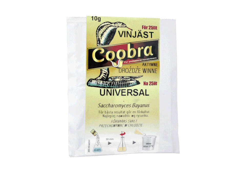 Coobra Wine Yeast Universal 10g 25L