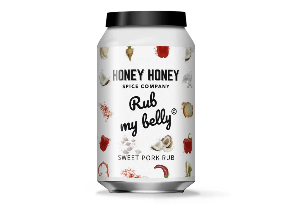 Honey Honey Rub my belly sweet pork Rub