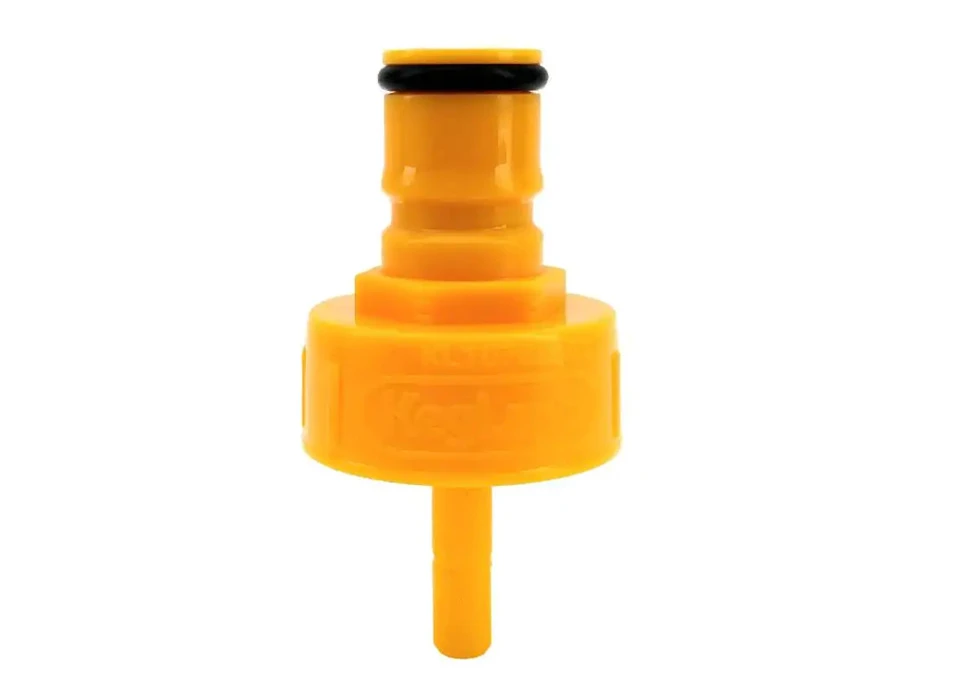 Carbonation/Cleaning Cap Yellow Plastic