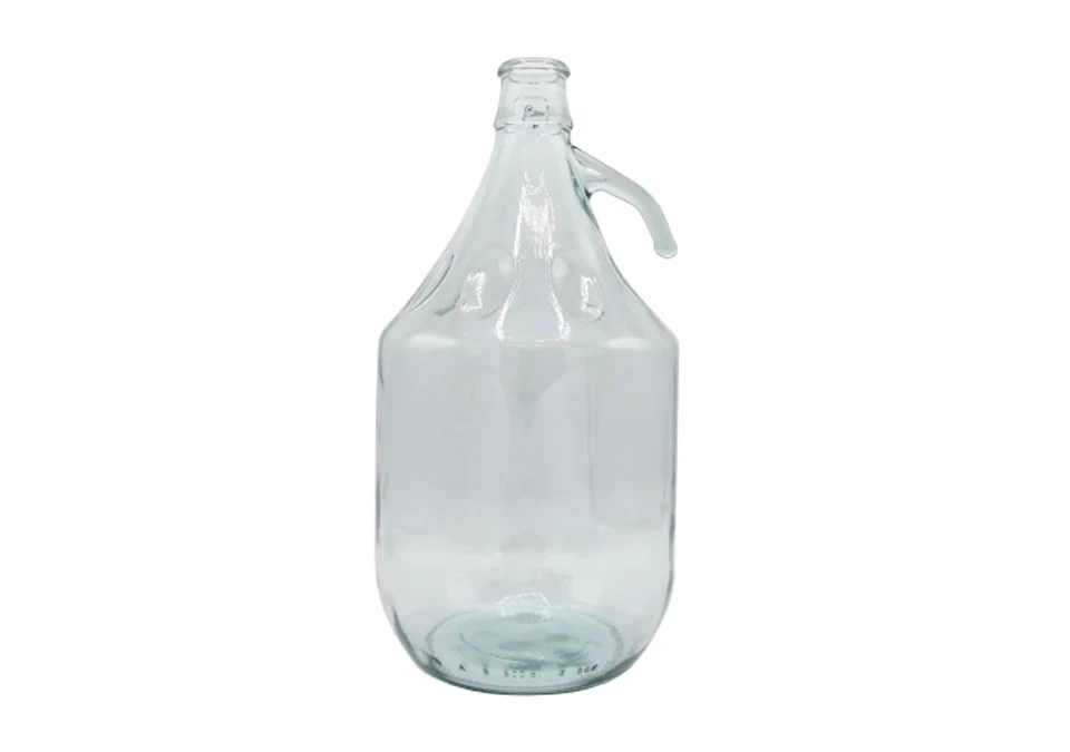 Glass Damejeanne 5L with handle (for patent cap)