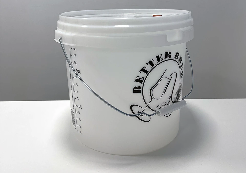 Better Brew 16L Plastic Fermenter with Scale, Lid and grommet